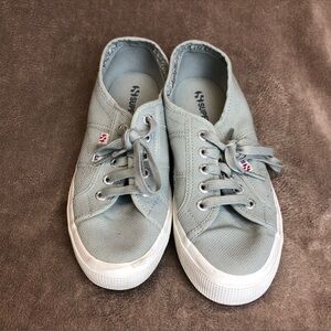 Superga Gray Lace Up women’s Sneakers. Sz 8
